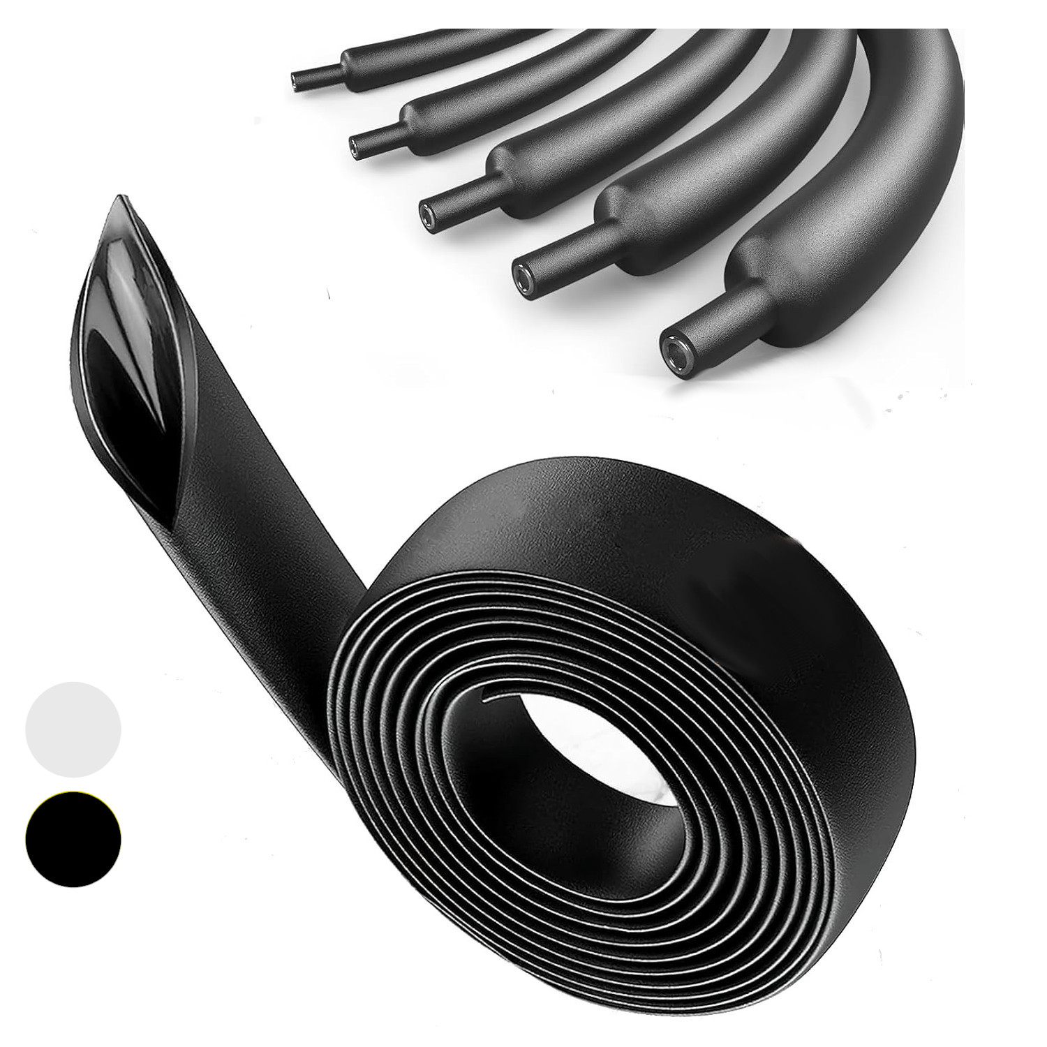 Schrumpfschlauch 4:1 mit Kleber 4mm / 1mm - Meterware