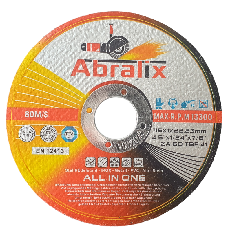 Trennscheibe 115x1mm - "All in One" - der Alleskönner